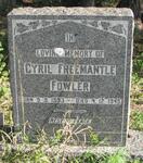 FOWLER Cyril Freemantle 1893-1949