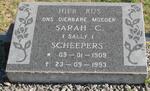 SCHEEPERS Sarah C. 1909-1993