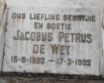 WET Jacobus Petrus, de 1962-1962