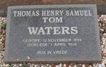 WATERS Thomas Henry Samuel 1899-1958