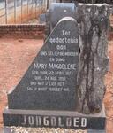 JONGBLOED Mary Magdelene 1877-1952
