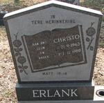 ERLANK Christo 1963-1989