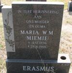 ERASMUS Maria W.M. 1896-1988