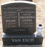 ESCH Willem, van 1915-1988 & Frederika Louisa 1920-1997
