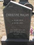 MALAN Christine 1919-1997