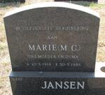 JANSEN M.C. 1918-1985