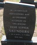 SAUNDERS Elsie Sophia 1938-1984