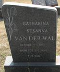 WAL Catharina Susanna, van der 1932-1984