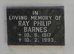 BARNES Ray Philip 1917-1993