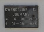 UDEMANS Gwendoline E. 1930-1988