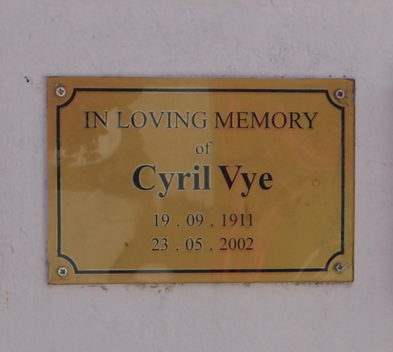 VYE Cyril 1911-2002