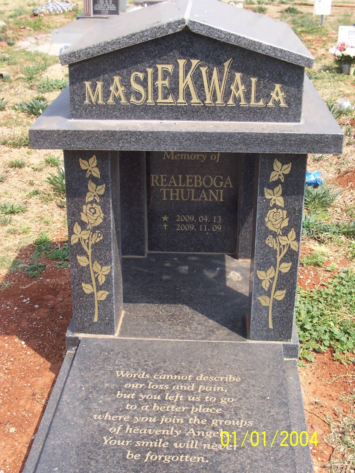MASIEKWALA Realboga Thulani 2009-2009