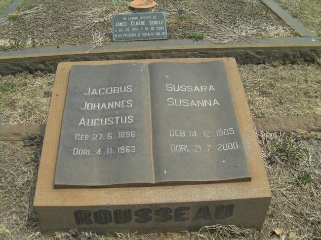 ROUSSEAU Jacobus Johannes Augustus 1896-1963 & Sussara Susanna 1905-2000