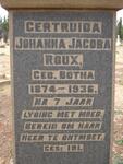 ROUX Johanna Jacoba nee BOTHA 1874-1936