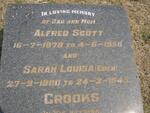 CROOKS Alfred Scott 1879-1958 & Sarah Louisa EDEN 1880-1945