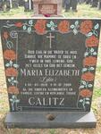 CALITZ Maria Elizabeth 1928-2000