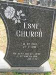 CHURCH Esmé 1940-1999