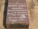 KALISKI Morris Marks 1860-1909 