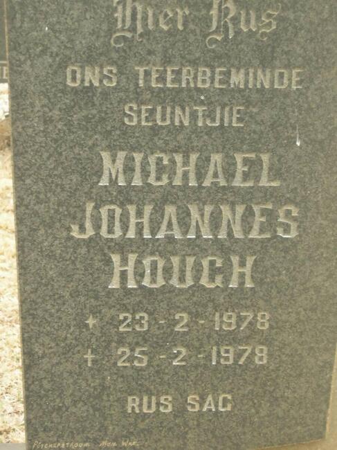 HOUGH Michael Johannes 1978-1979