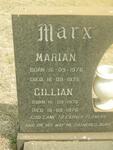 MARX Marian 1976-1976 :: MARX Gillian 1976-1976