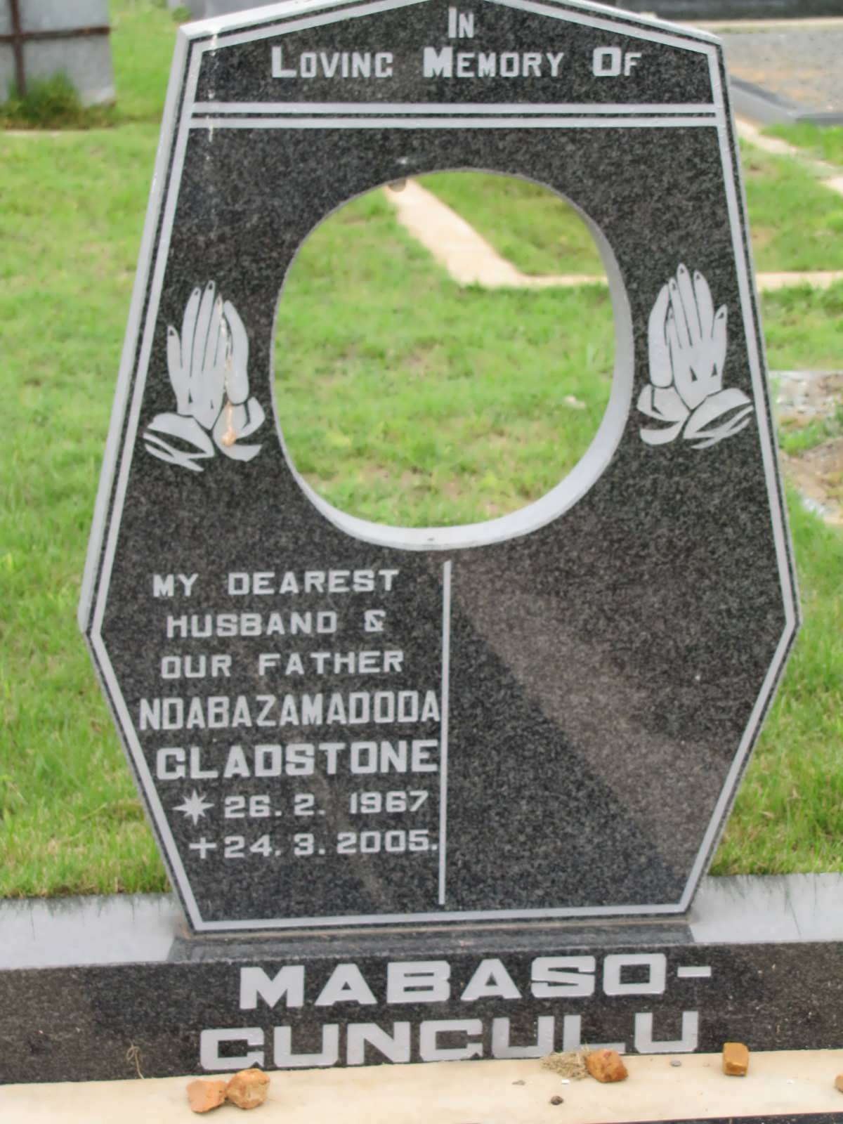 MABASO Ndabazamadoda Gladstone 1967-2005