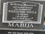 MABIJA Winniefred Nontle 1910-2007