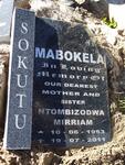 MABOKELA Ntombizodwa Mirriam 1953-2011
