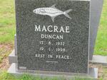 MACRAE Duncan 1932-1998