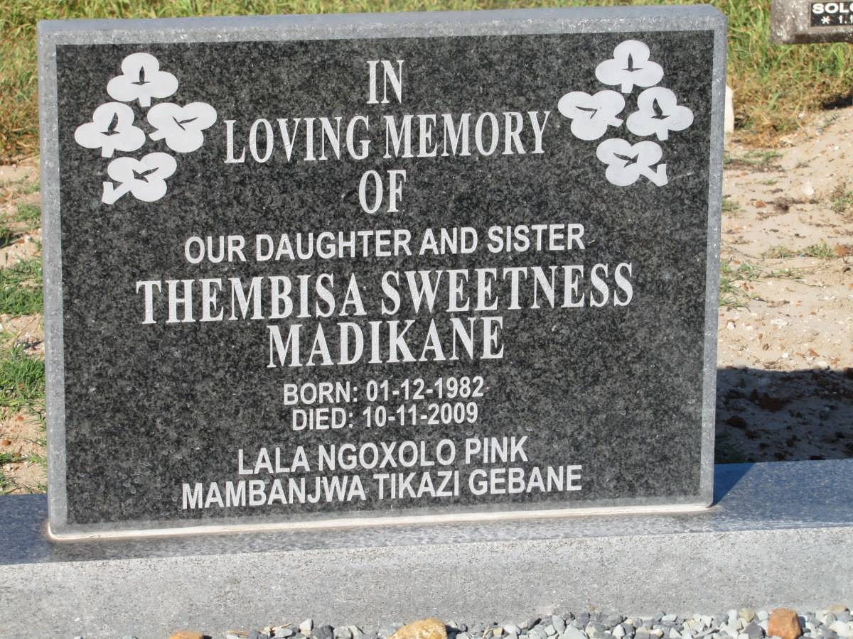 MADIKANE Thembisa Sweetness 1982-2009
