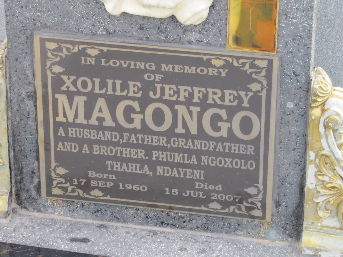 MAGONGO Xolile Jeffrey 1960-2007
