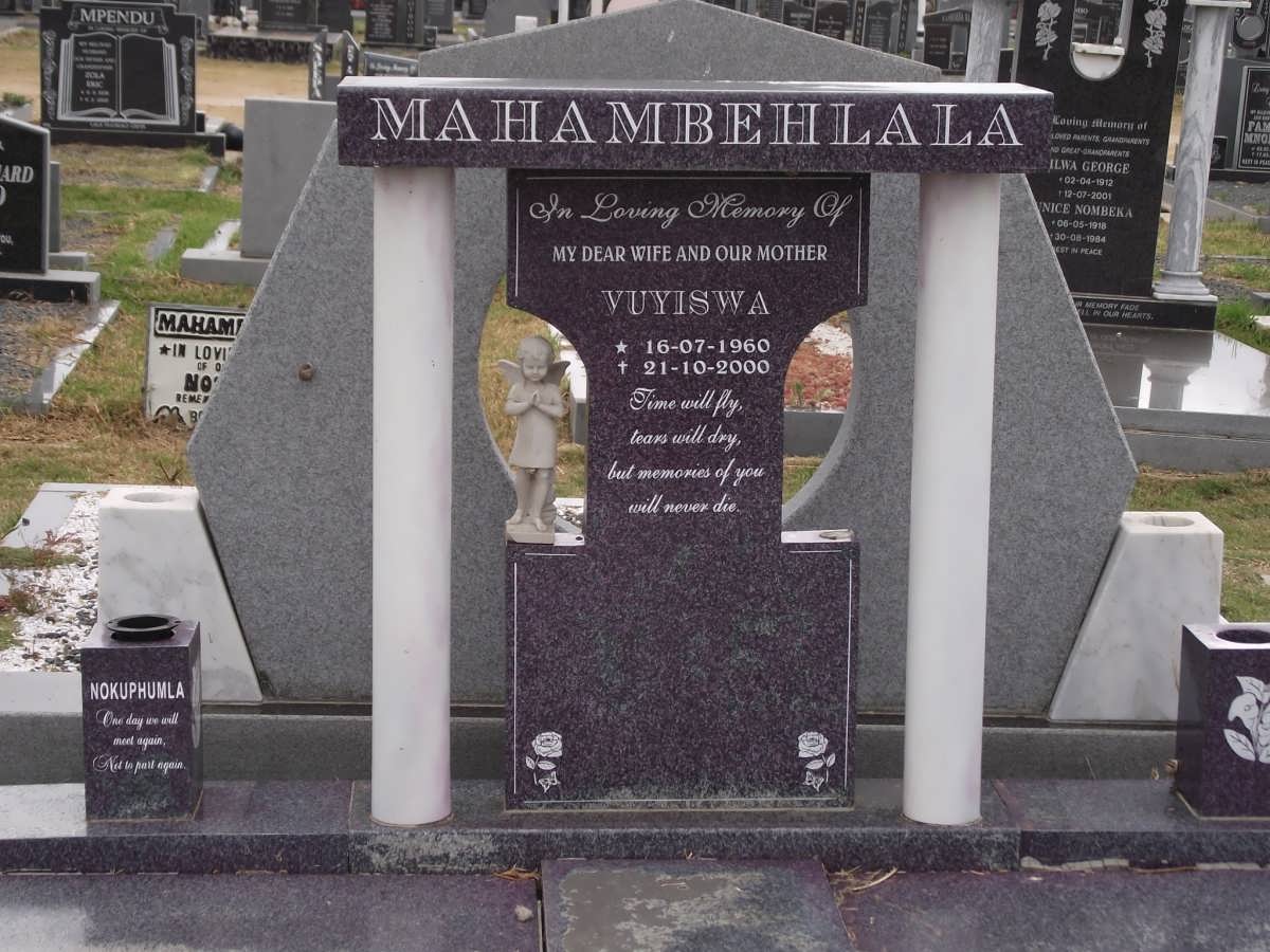 MAHAMBEHLALA Vuyiswa 1960-2000