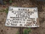 MAHOLA Vuyokazi 1981-2008