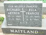 MAITLAND Richard Arthur 1889-1962 &  Ella Francis 1895-1985