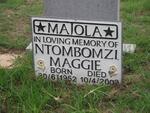 MAJOLA Ntombomzi Maggie 1952-2003