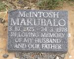 MAKUBALO McIntosh 1925-1978