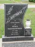 MATIWANA Petrus Makhwenkwana 1949-2005