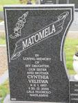 MATOMELA Cynthia Veliswa 1957-2003