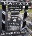 MATSABA Nonqaba Gloria 1936-1999