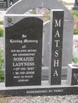 MATSHA Nomazizi Ladyness 1937-2008