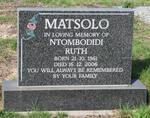MATSOLO Ntombodidi Ruth 1961-2006