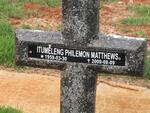 MATTHEWS Itumeleng Philemon 1959-2009