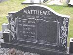 MATTHEWS Mary Elizabeth Emarina 1945-1995