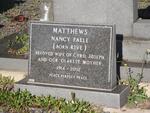 MATTHEWS Nancy Falle nee RIVE 1914-2002
