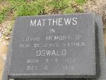 MATTHEWS Oswald Henry 1932-1976