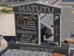 MATUTU Ndabazovuyo Neville 1968-2011