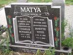 MATYA Charles Bonakele 1909-1978 & Janette Tititi 1910-1990