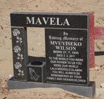 MAVELA Mvuyiseko Wilson 1955-2011