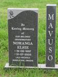 MAVUSO Nomanga Elsie 1897-2005