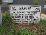 MAWIWA Nomathemba 1950-2006