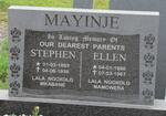 MAYINJE Stephen 1893-1936 & Ellen 1896-1967